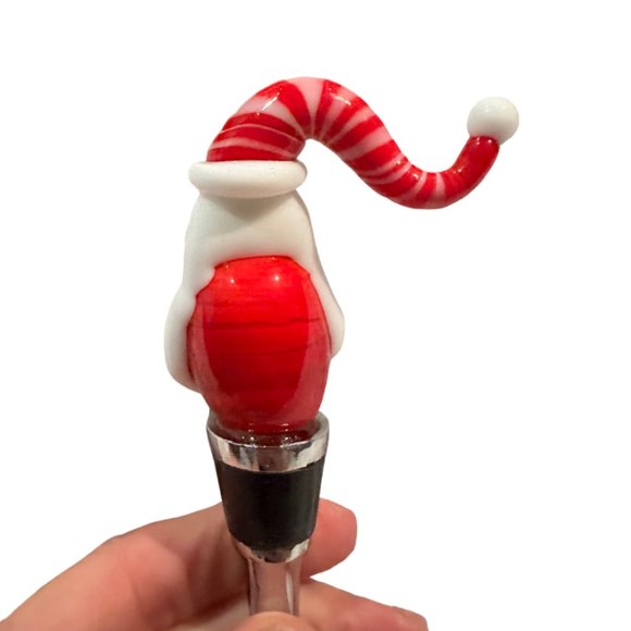 LSArts Handmade Santa Clause Bottle Stopper Cork Stopple - NEW - Picture 5 of 5